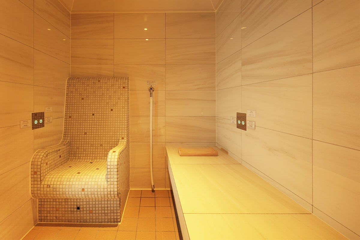 Overview of the sauna facility
